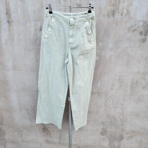 Stitch and feather miou muse summer flare pants sage